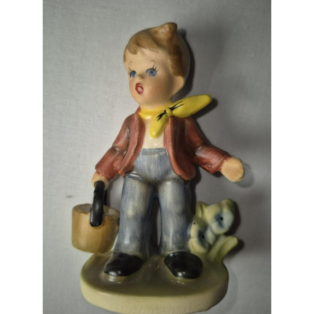 Vintage Napcoware C7364 Boy With Bucket Figurine